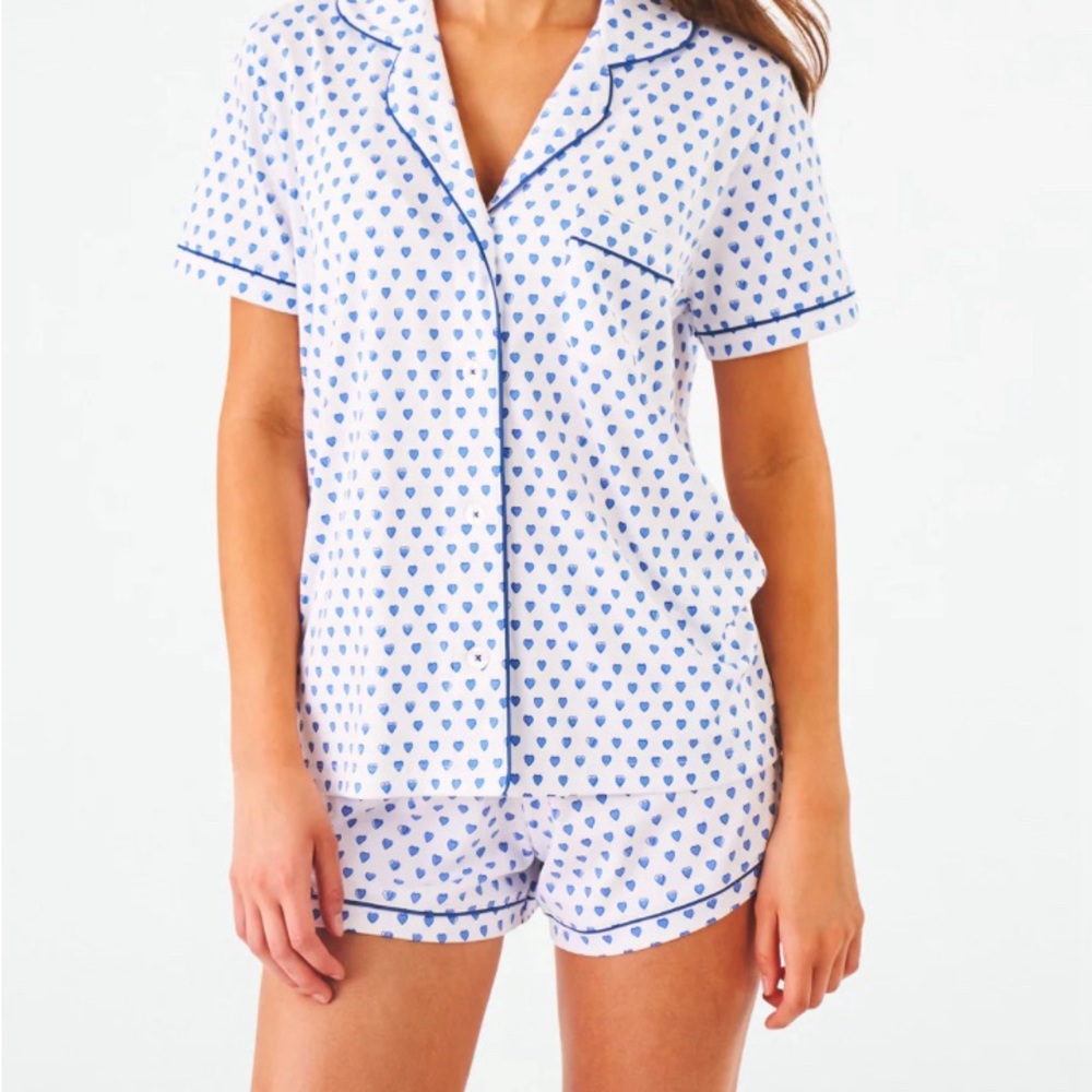 Roller Rabbit Blue Heart PJ’s
